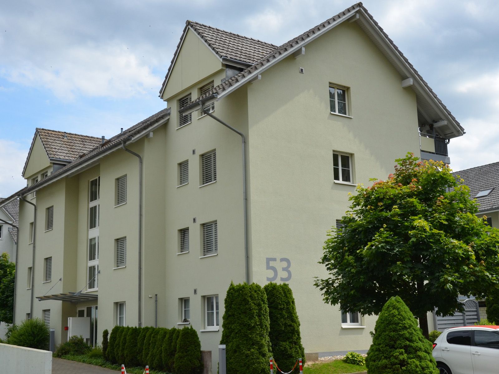 Hausnummer, Haus nummeriert